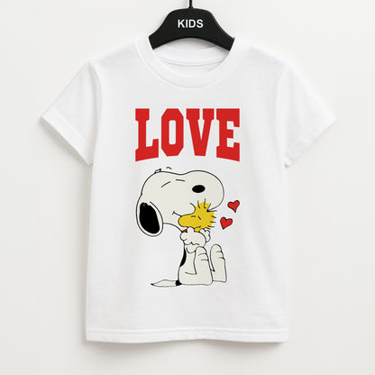 Love Cartoon Beagle  Unisex Kids T-Shirt