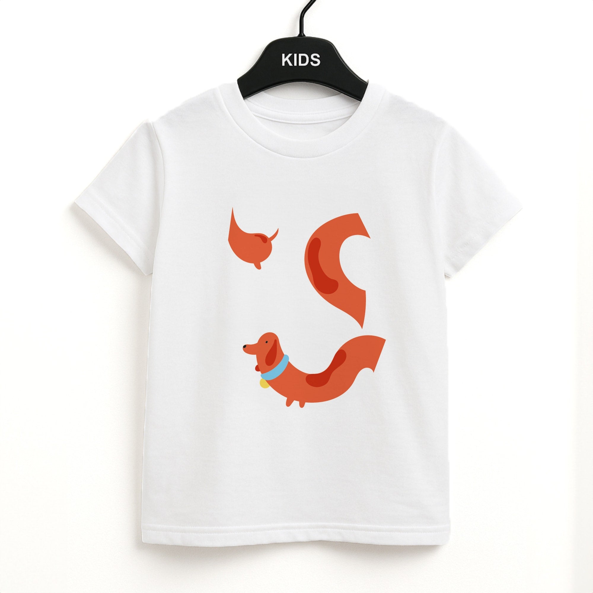 Sausage dog wrapped round - Dachshunds Unisex Kids T-Shirt
