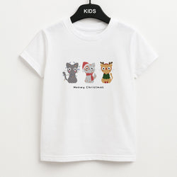 Meowy Christmas  Unisex Kids T-Shirt