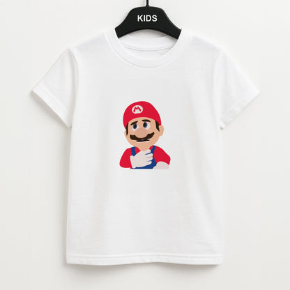 Worried Mario Unisex Kids T-Shirt