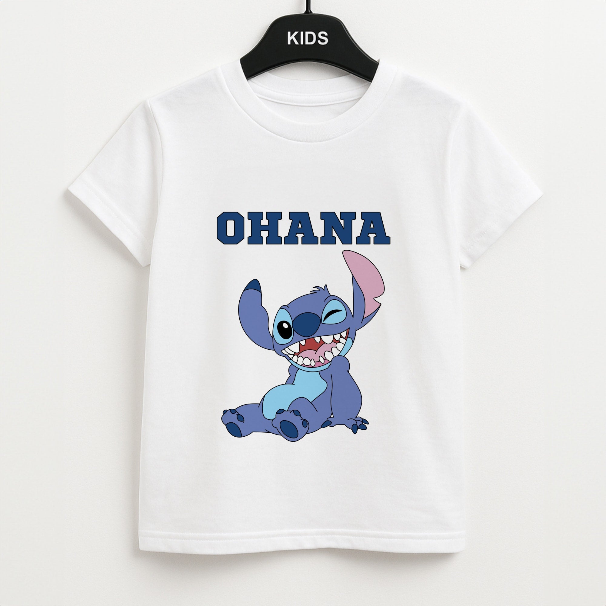 Blue Alien Ohana Kids T-Shirt