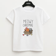 Meowy Christmas Kids T-Shirt 1