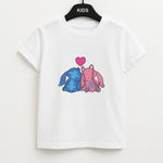 In Love - Pink Alien Unisex Kids T-Shirt