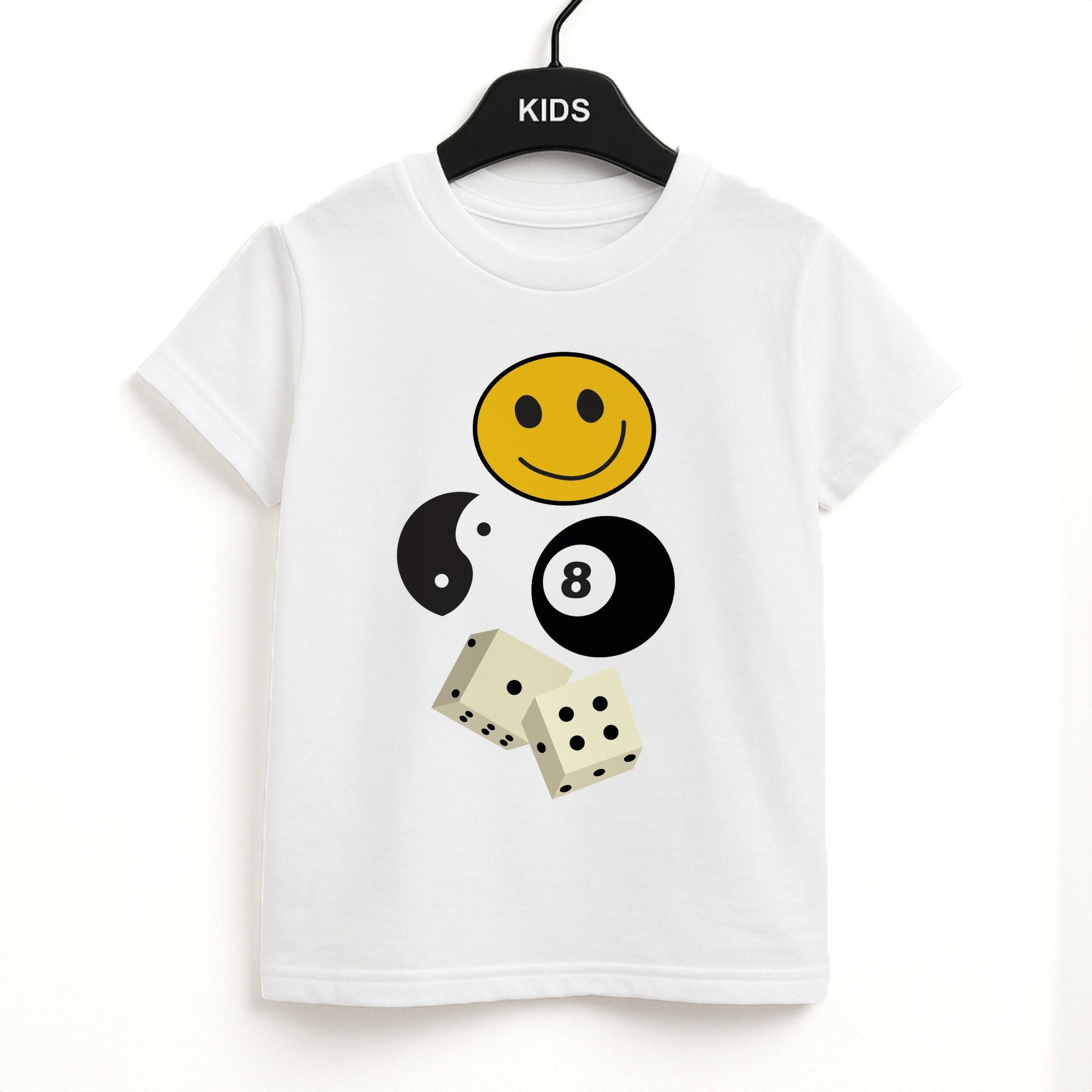 8 Ball Pattern - Skate Aesthetic  Unisex Kids T-Shirt