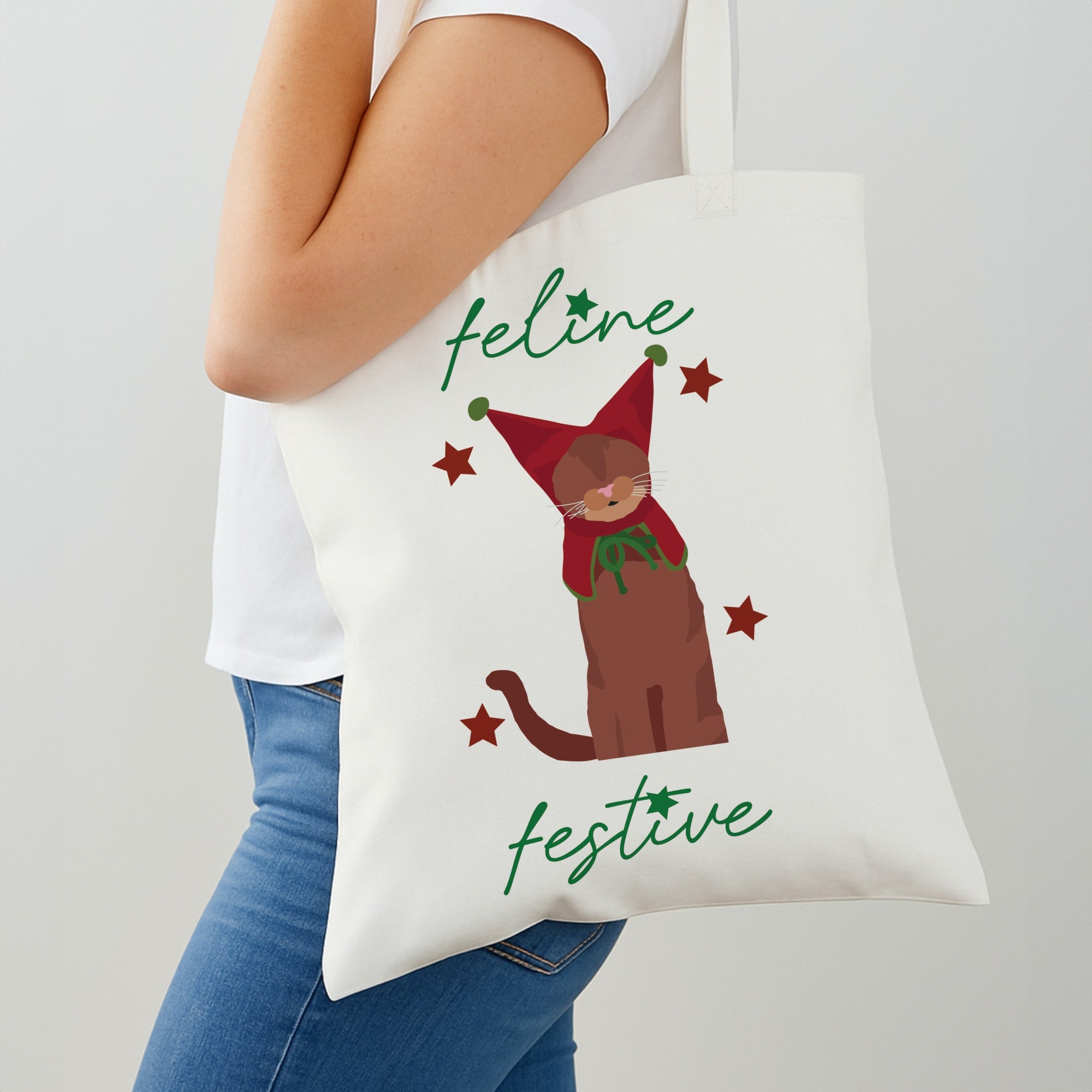 Feline Festive  Shoulder Bag