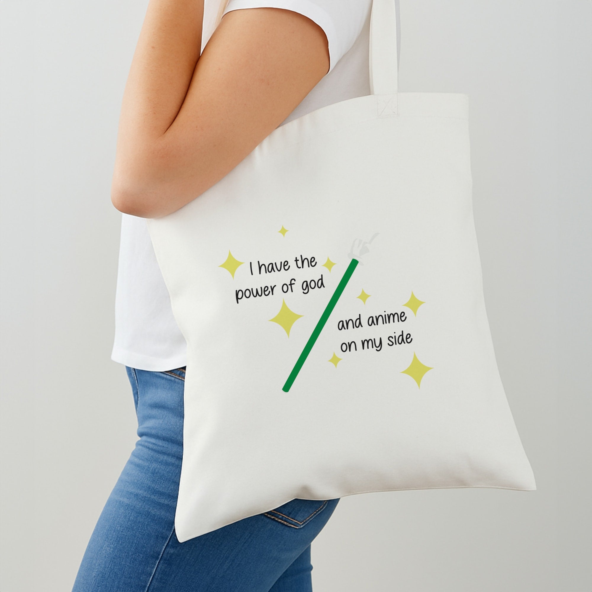 I Have The Power Of God And Anime On My Side - Memes Shoulder Bag