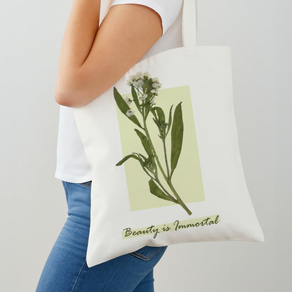 Beauty Is Immortal Press Flower Shoulder Bag