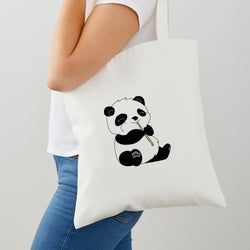 Vegan Panda Tote Bag