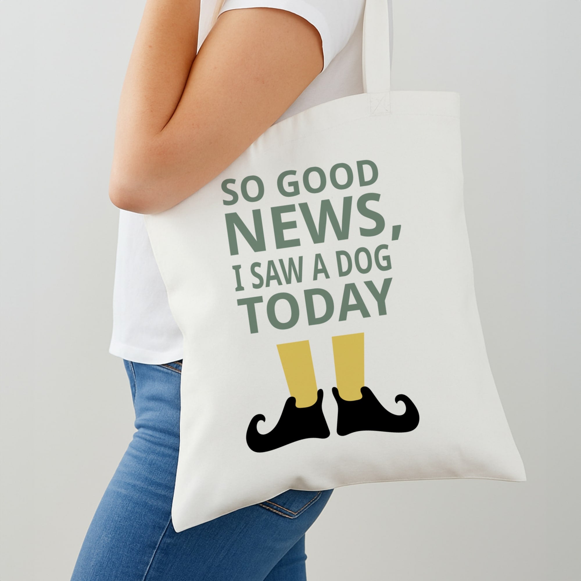 I Saw A Dog Today - Elf Shoulder Bag