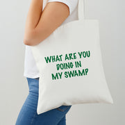 What Are You Doing In My Swamp - Green Ogre Tote Bag 2