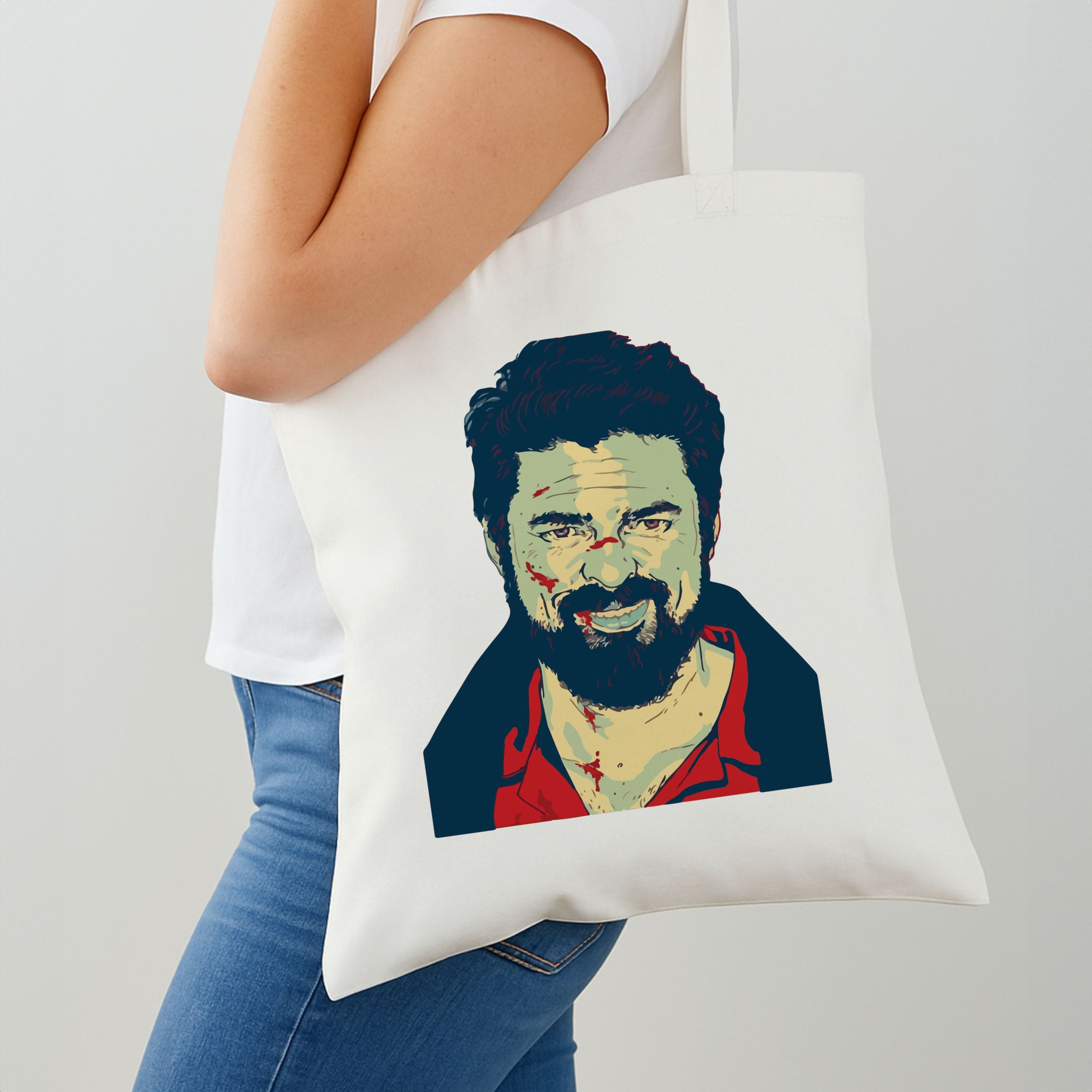 Billy Butcher Face Tote Bag