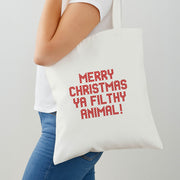 Merry Christmas Ya Filthy Animal Tote Bag 2