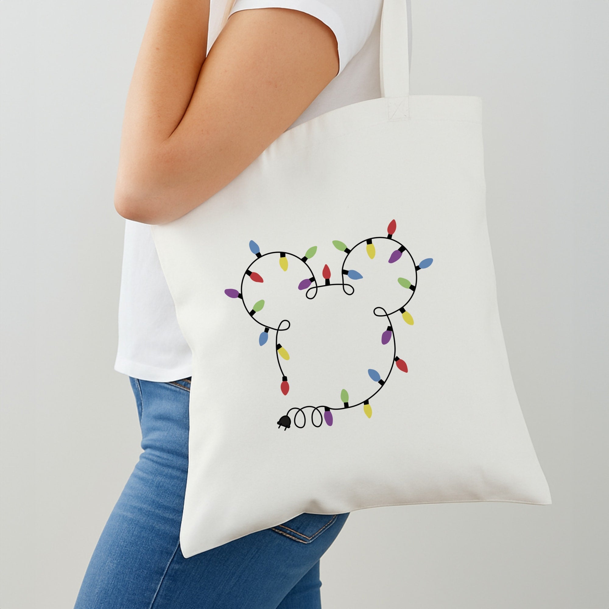 Mouse Christmas Lights Christmas Shoulder Bag