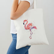 Watercolour Flamingo Painting Tote Bag 2