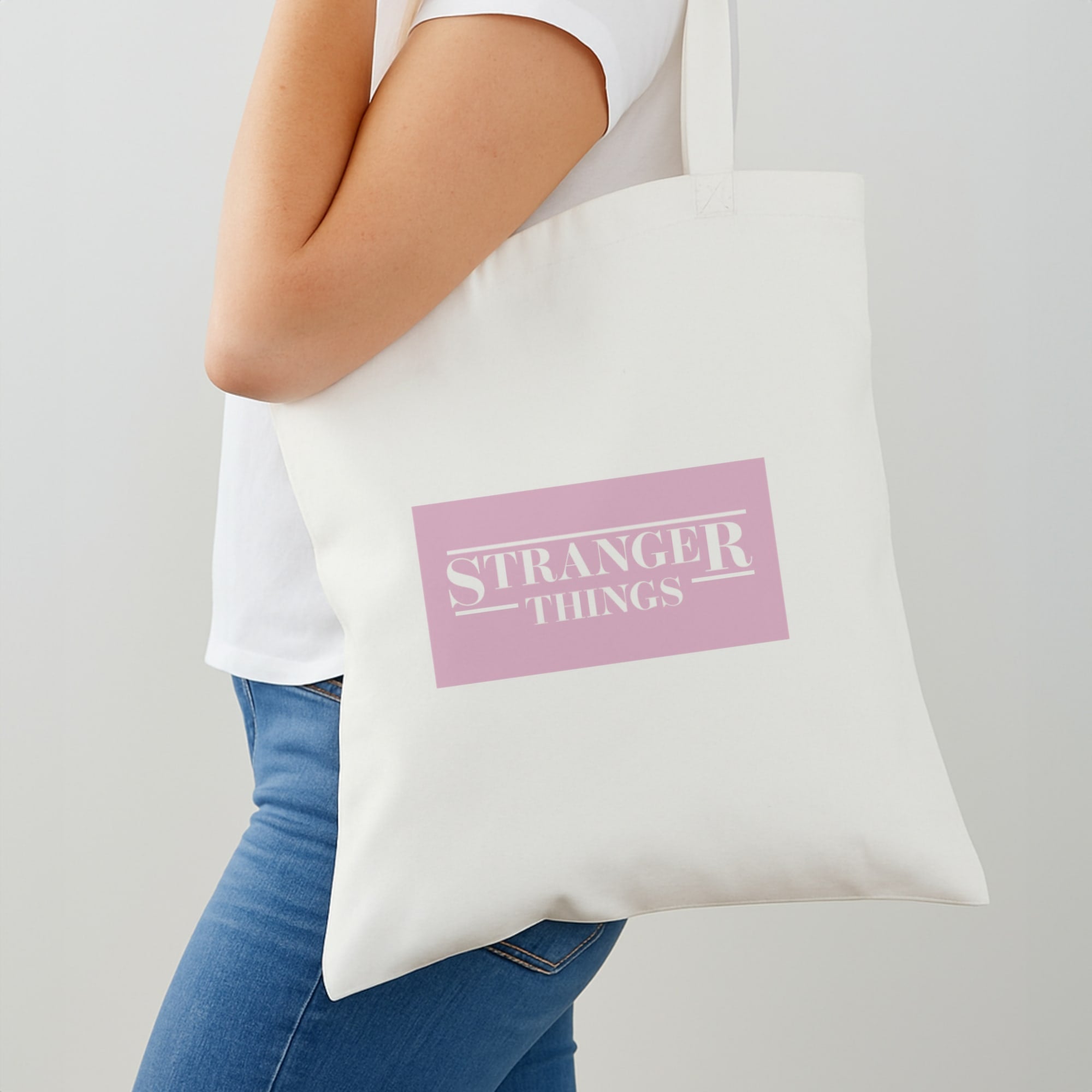 Pink Galaxy Stranger Tote Bag