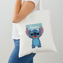 Standing Blue Alien - Personalised Disney Shoulder Bag