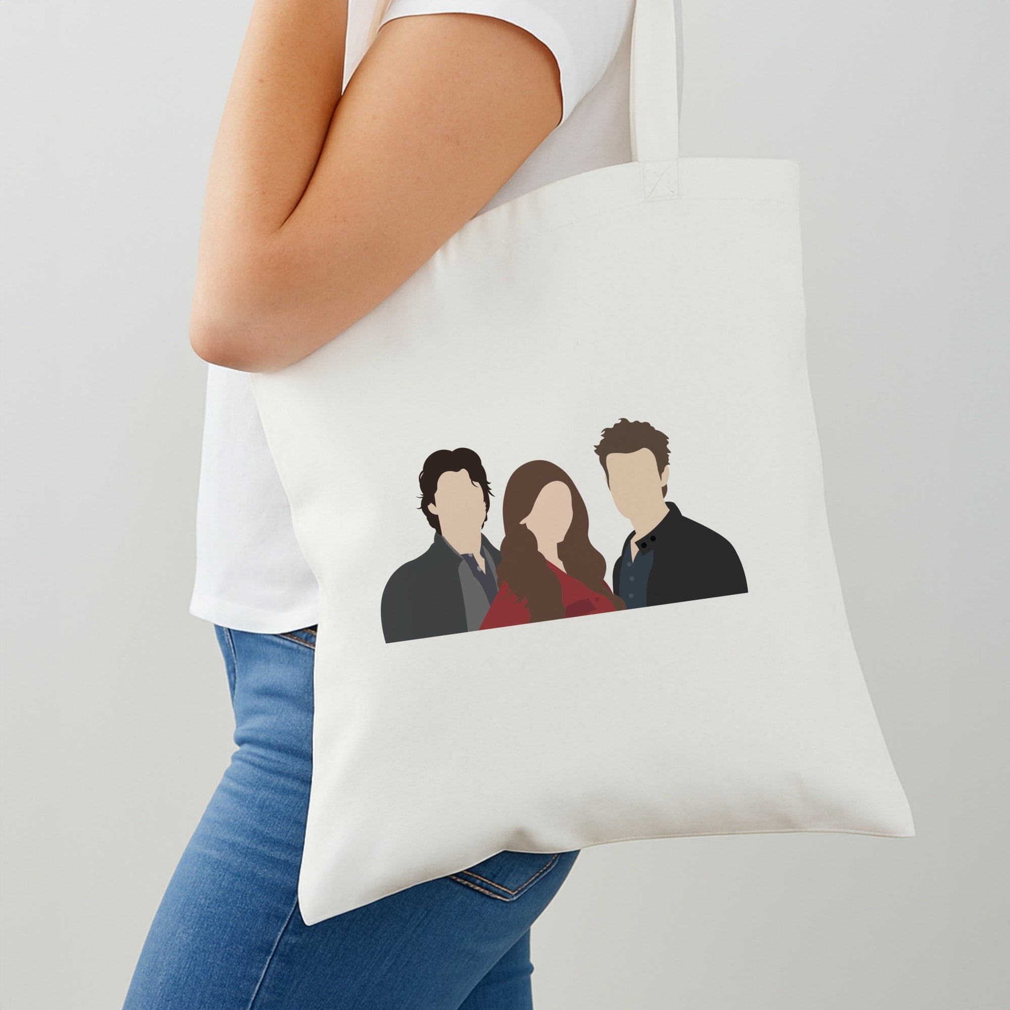 Elena, Damon And Stefan - VD Tote Bag