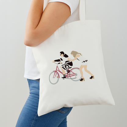 David Riding A Bike Shoulder Bag