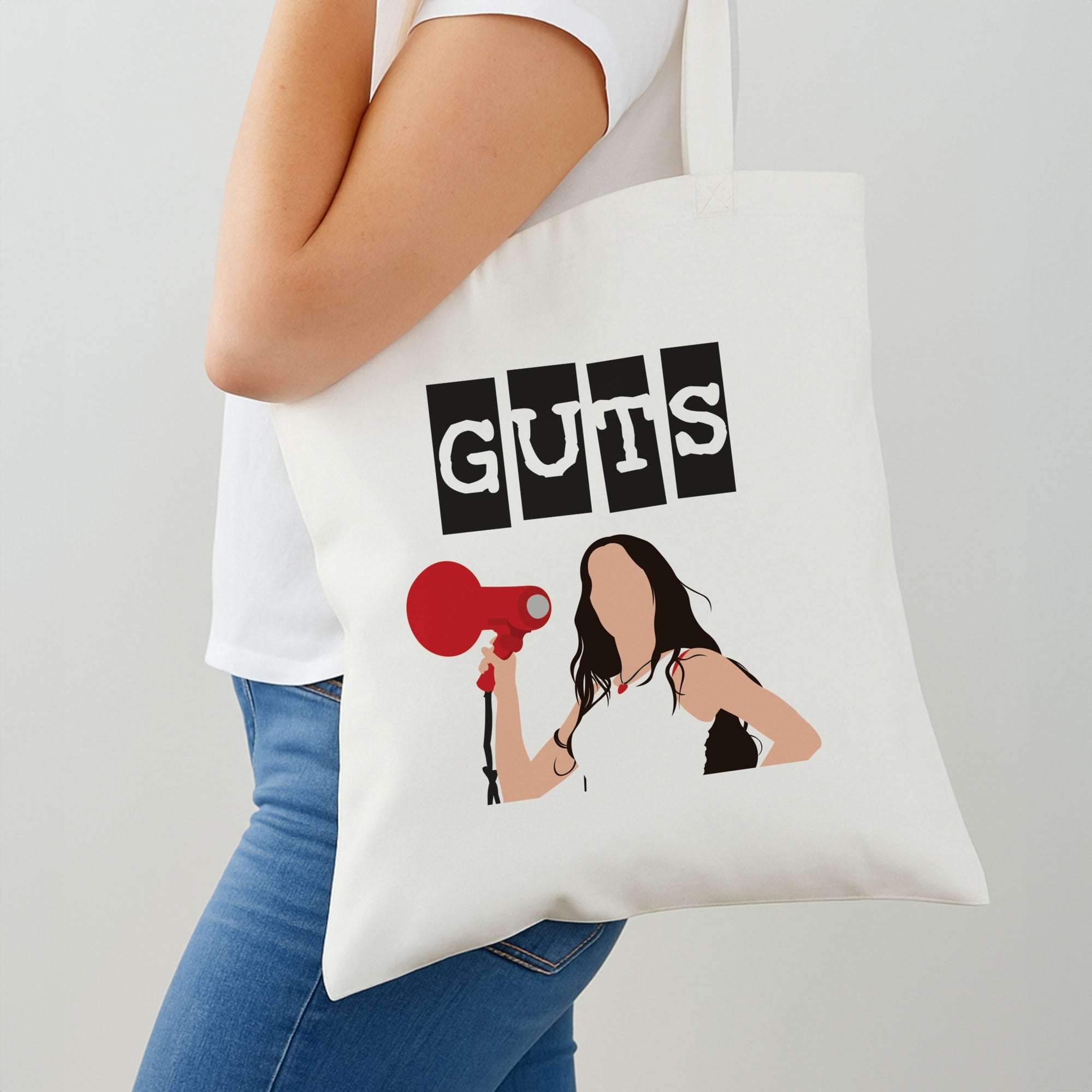 Olivia Red Megaphone Tote Bag