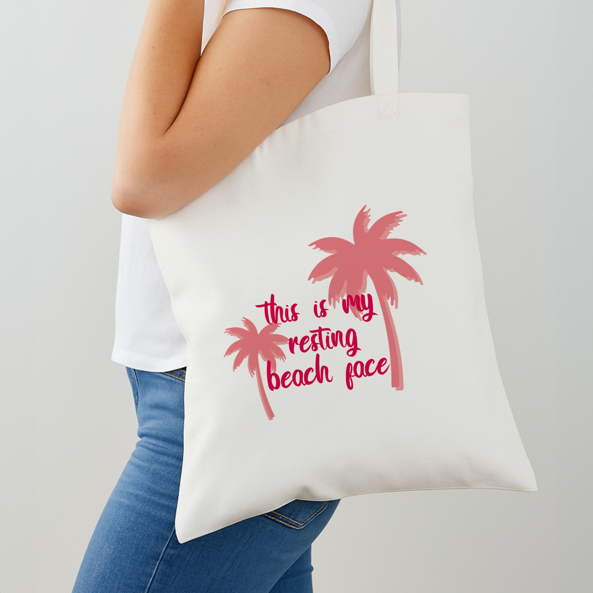This Is My Resting Beach Face - Summer Quotes Shoulder Bag