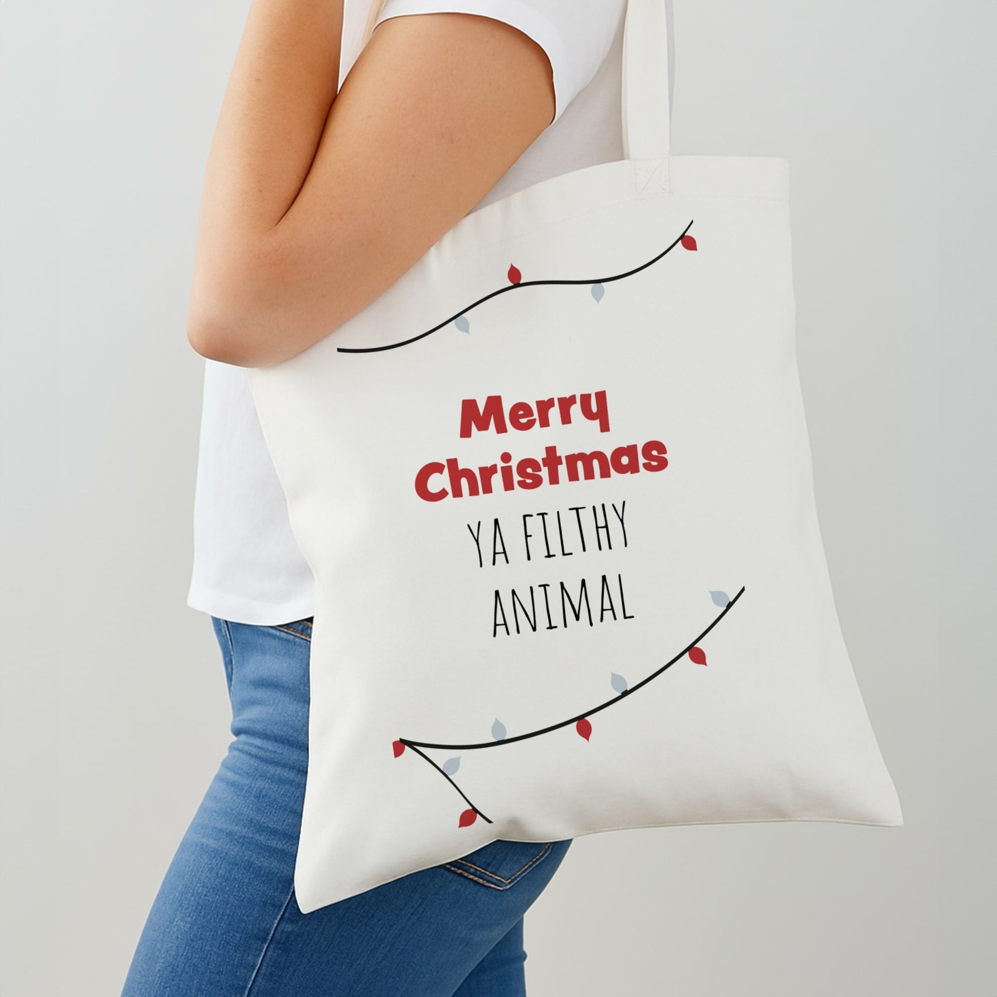 Merry Christmas Ya Filthy Animal Shoulder Bag
