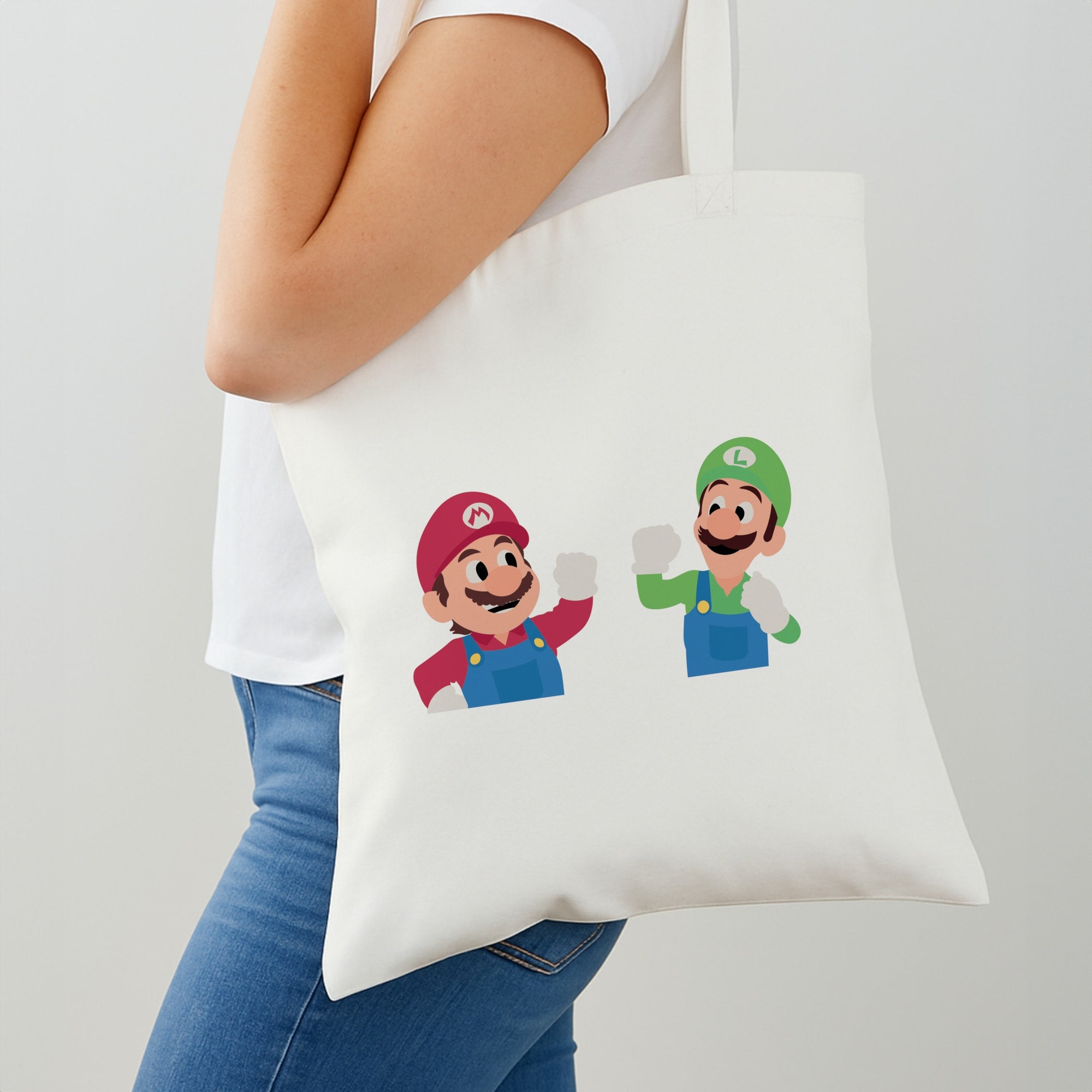 Mario And Luigi Tote Bag