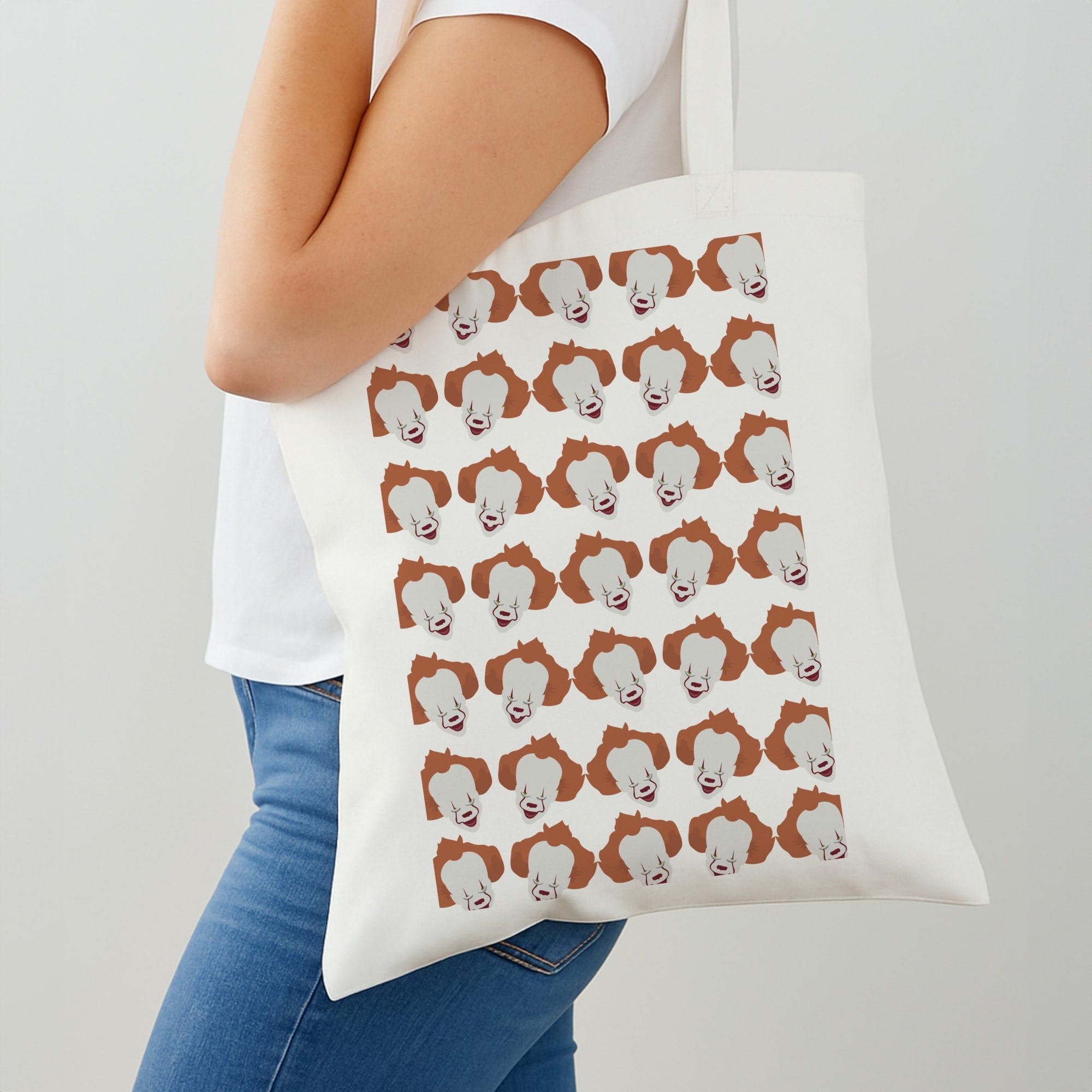 Clown Pattern Shoulder Bag
