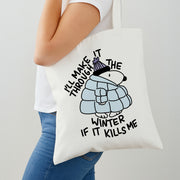 Puffer Jacket Beagle Tote Bag 2
