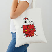 Christmas Cartoon Beagle Tote Bag 2