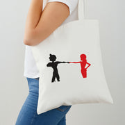 Red And Black Tote Bag 2