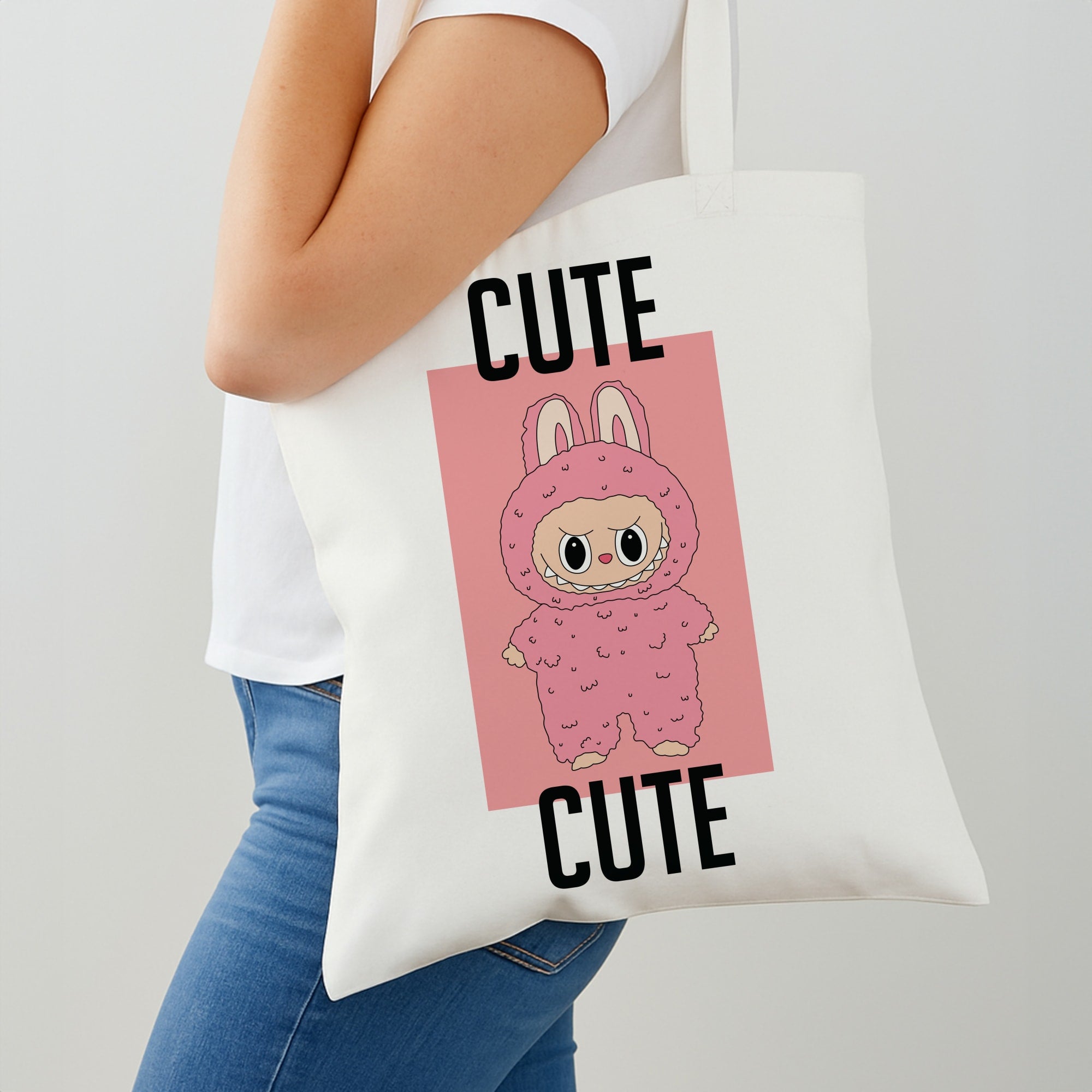 Cute Pink Monster Shoulder Bag