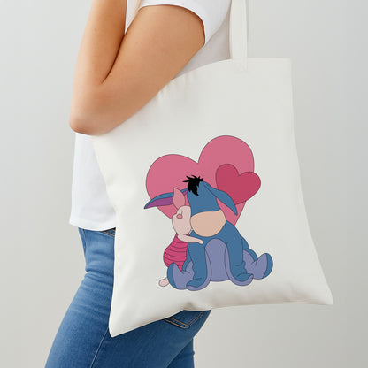 Donkey and Pig Valentine's Shoulder Bag