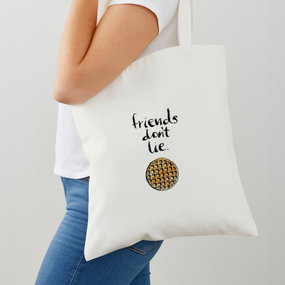 Friends Don't Lie Waffle Shoulder Bag