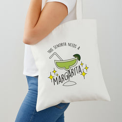 This Senorita Needs A Margarita - Funny Quotes Shoulder Bag