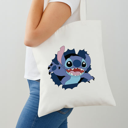 Torn Blue Alien Shoulder Bag