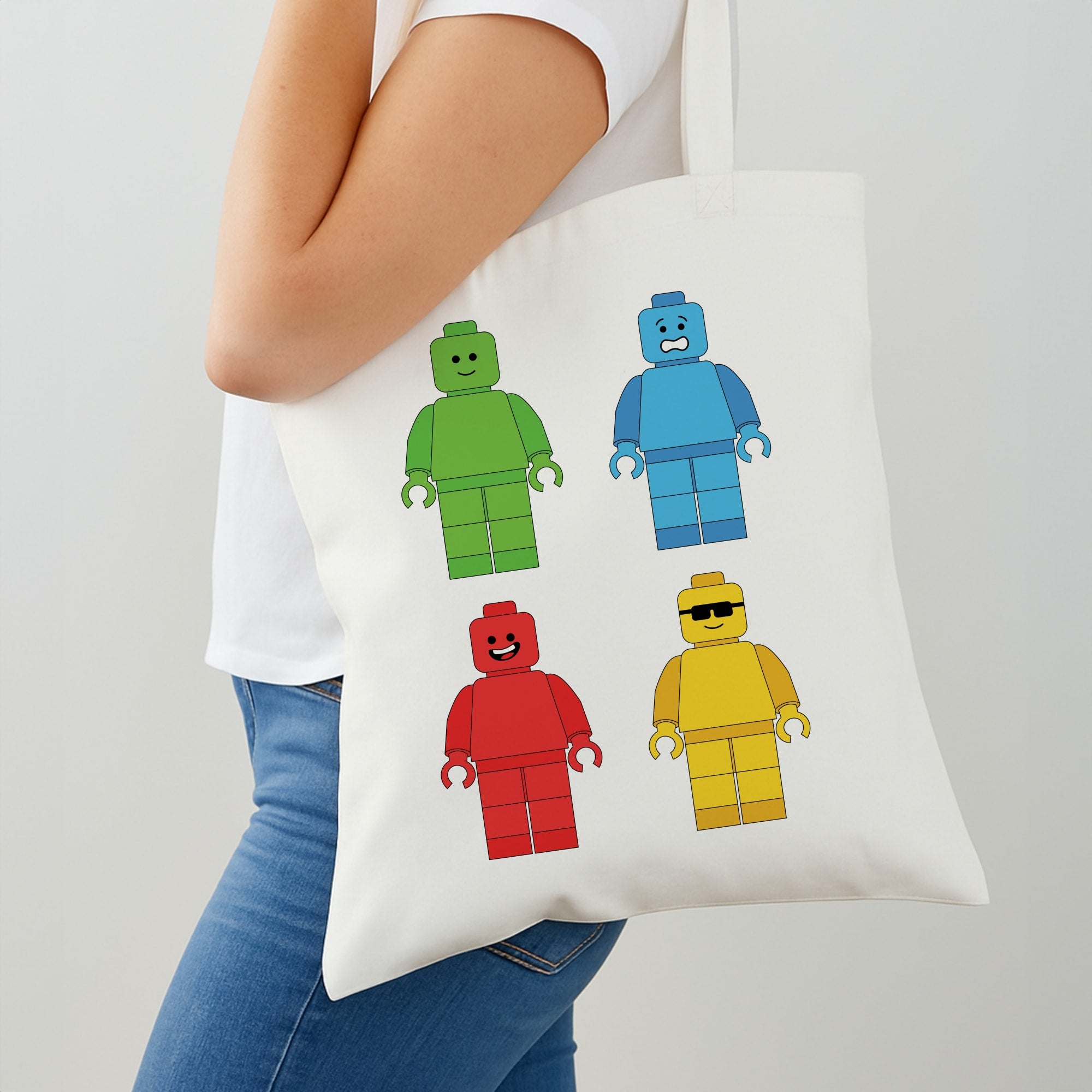 Bricks Figures Rainbow Shoulder Bag