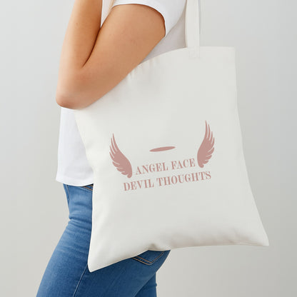 Angel Face Devil Thoughts Shoulder Bag