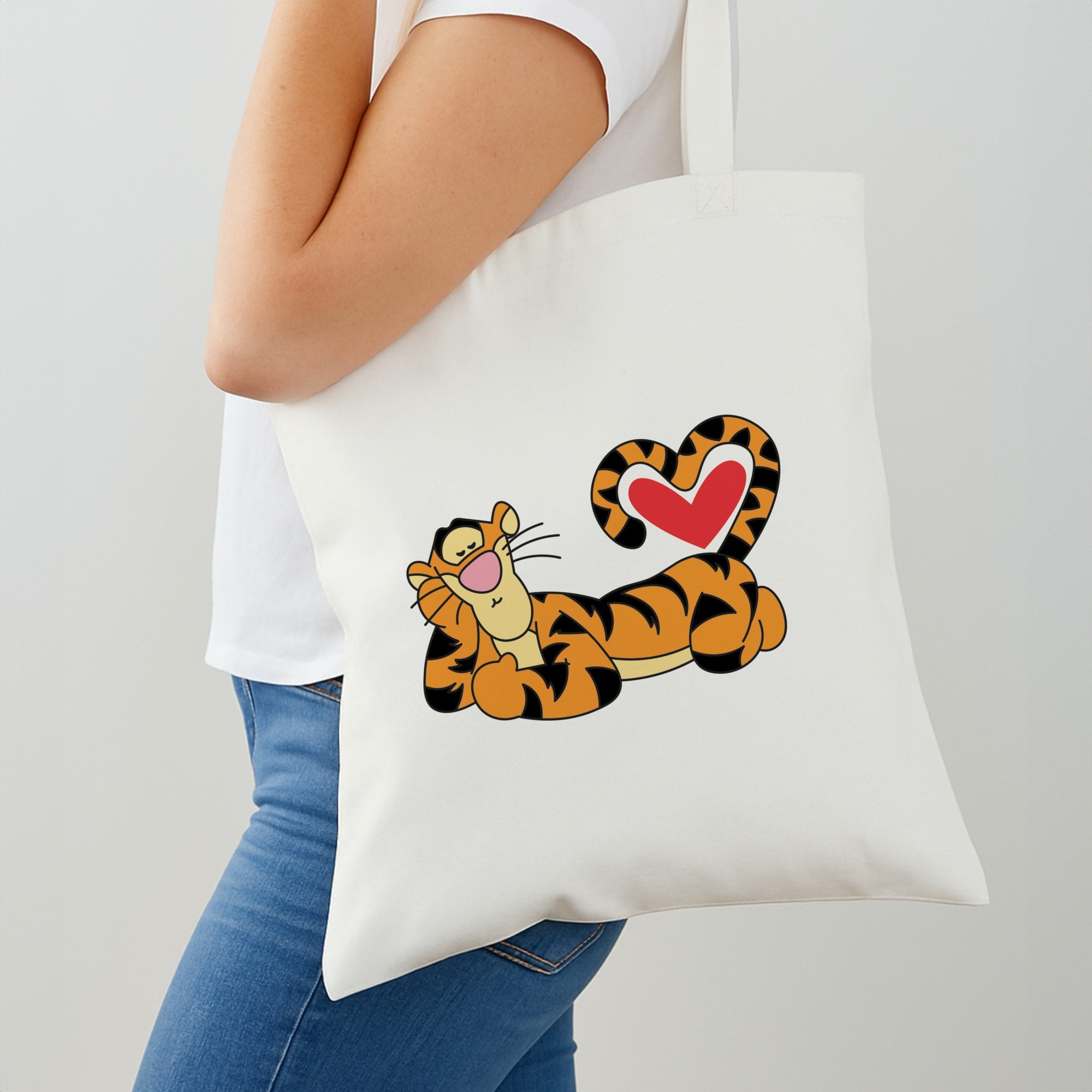 Tiger Valentine's Tote Bag