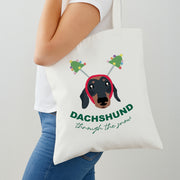 Dachshund Through The Snow Tote Bag 2