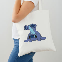 Cute Blue Alien Handstand Shoulder Bag