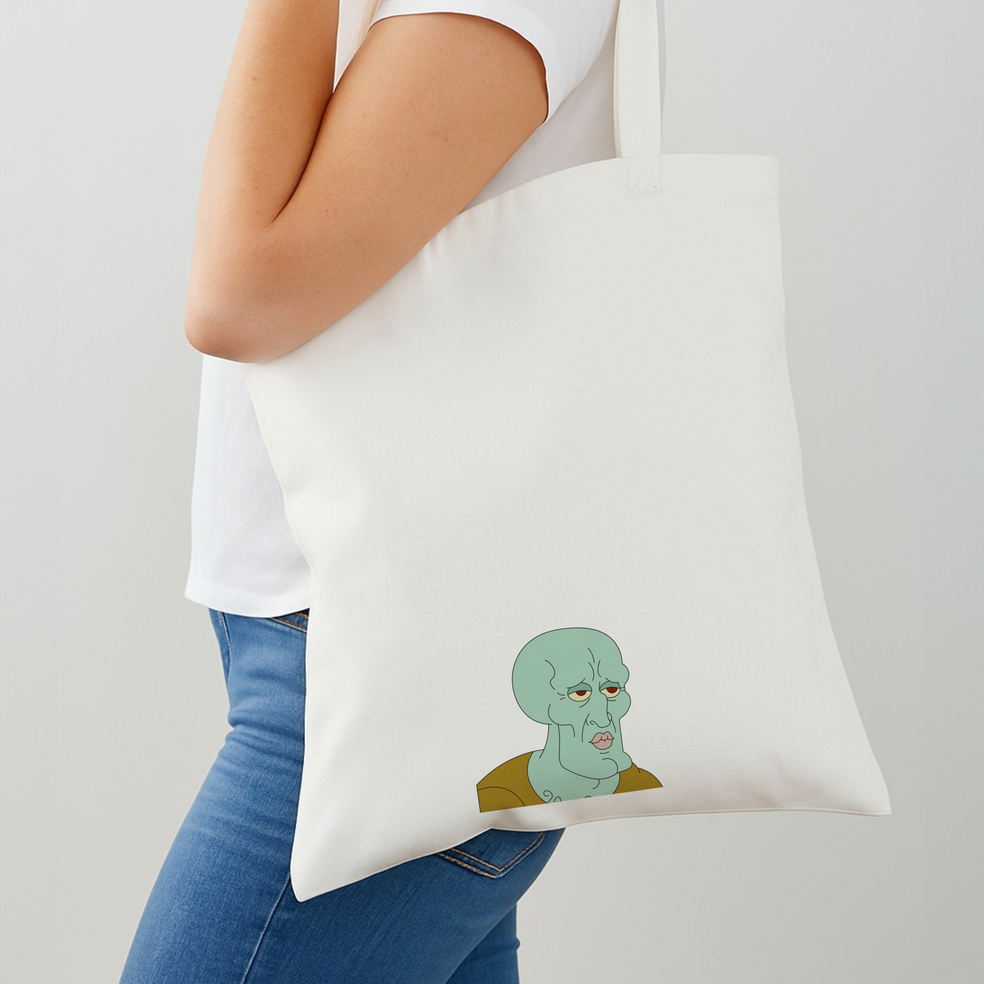 Muscly Squidward Shoulder Bag