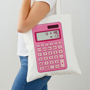 Pink Love Calculator Tote Bag 2