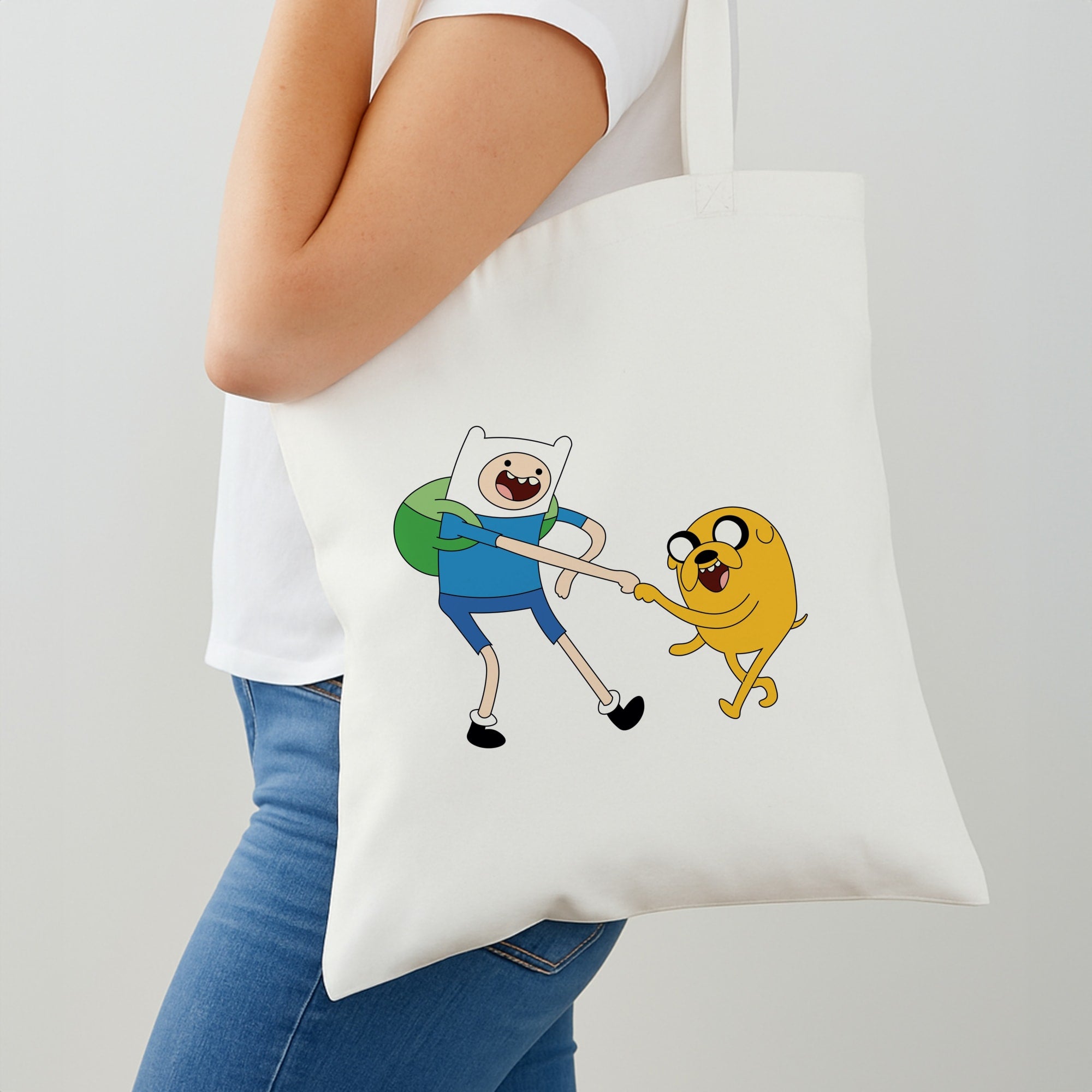 Jake The Dog And Finn The Human Tote Bag