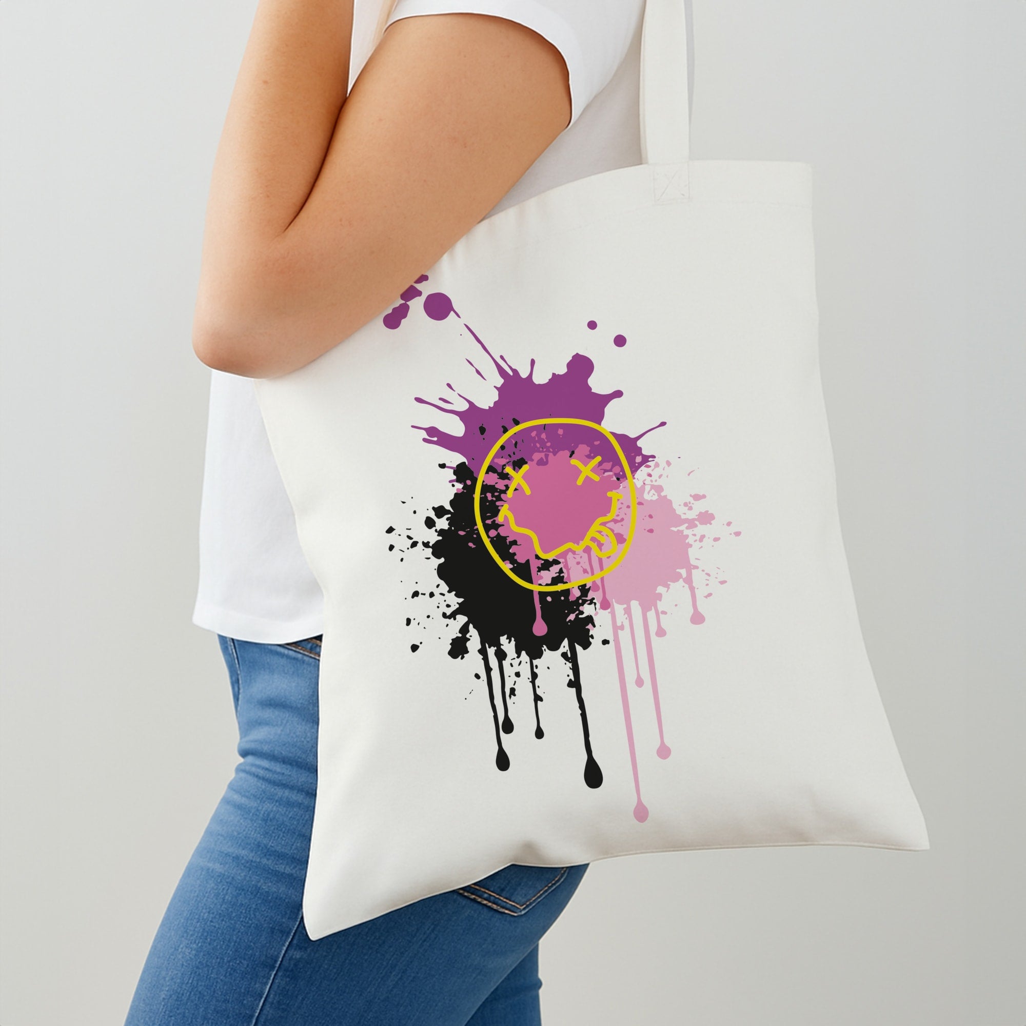 Pink Graffiti - Skate Aesthetic  Shoulder Bag