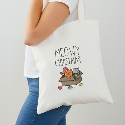 Meowy Christmas Shoulder Bag
