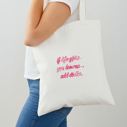 If Life Gives You Lemons, Add Vodka - Sassy Quotes Shoulder Bag