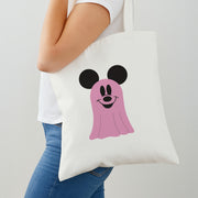 Mouse Ghost Pattern Halloween Tote Bag 2