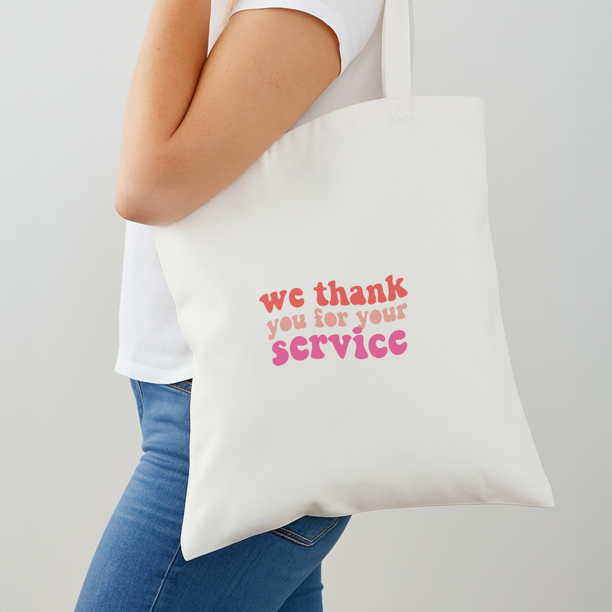 We Thank You For Your Service - Heart TV Shoulder Bag