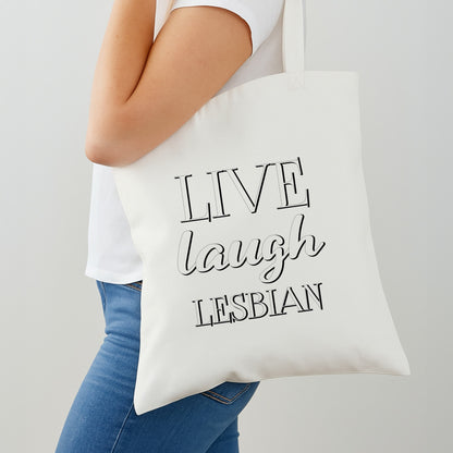 Live Laugh Lesbian - Pride Shoulder Bag