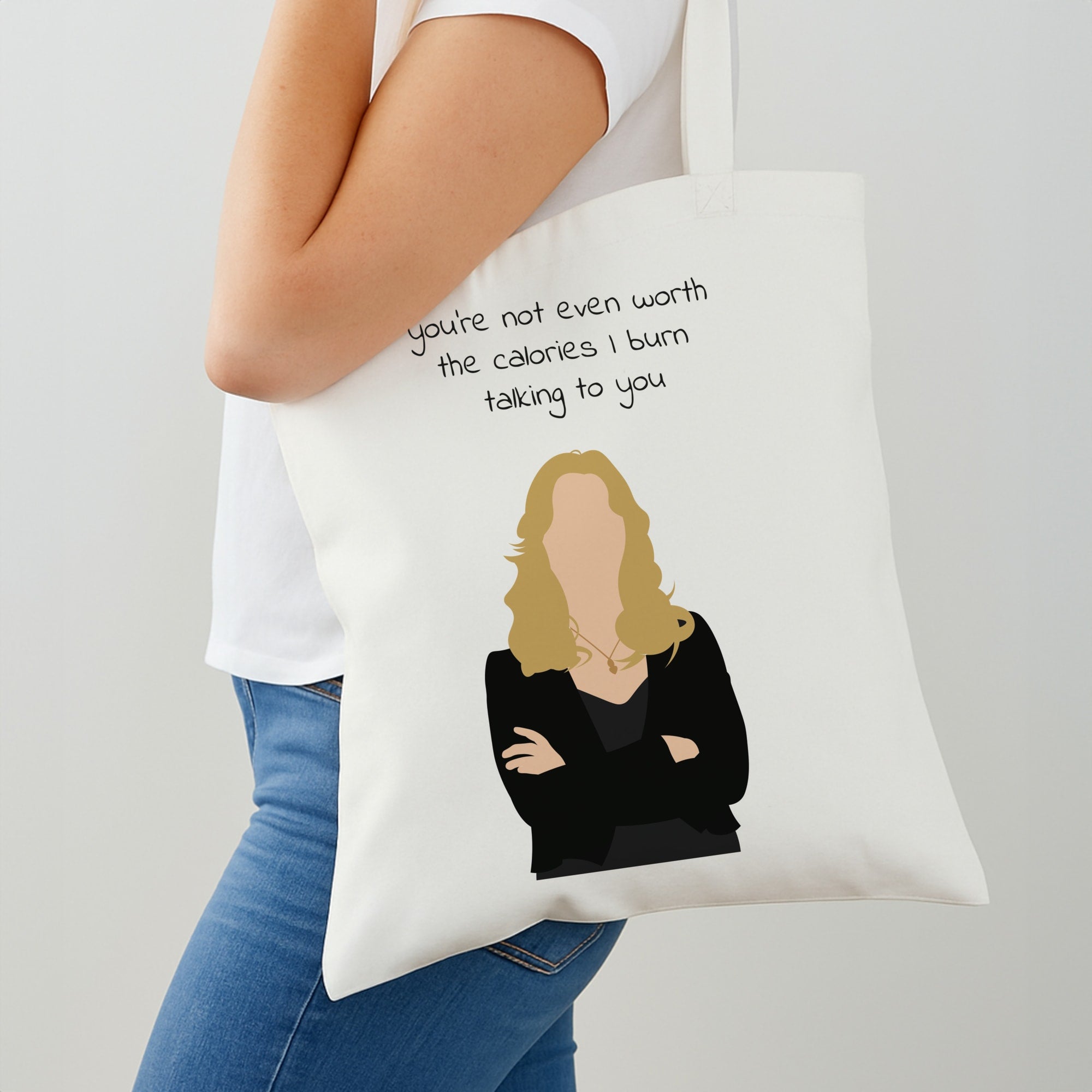 You're Not Even Worth The Calories I Burn Talking To You - VD Shoulder Bag